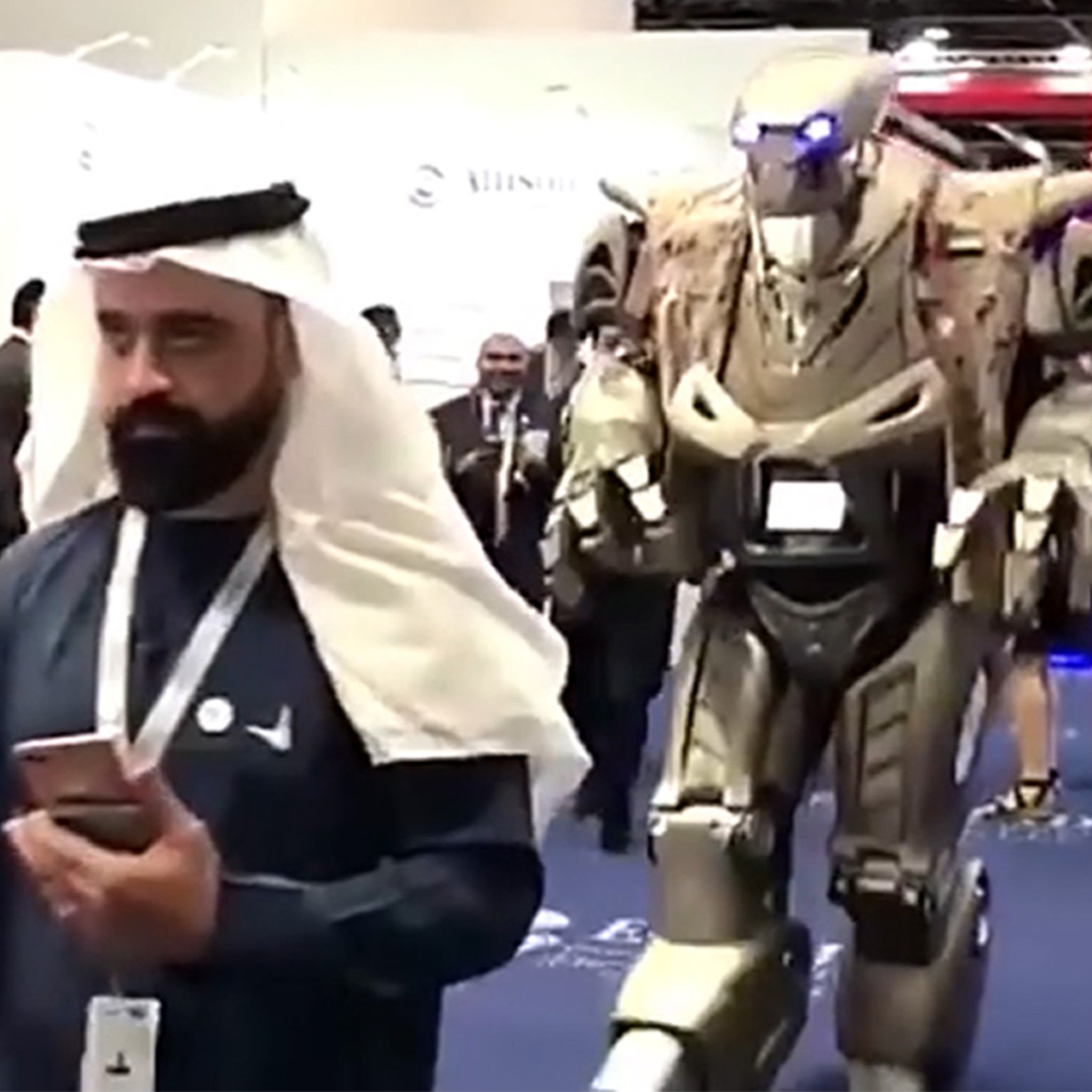 saudi arabia robot bodyguard