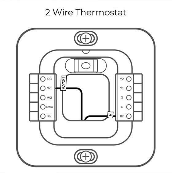 2 wire thermostat wiring