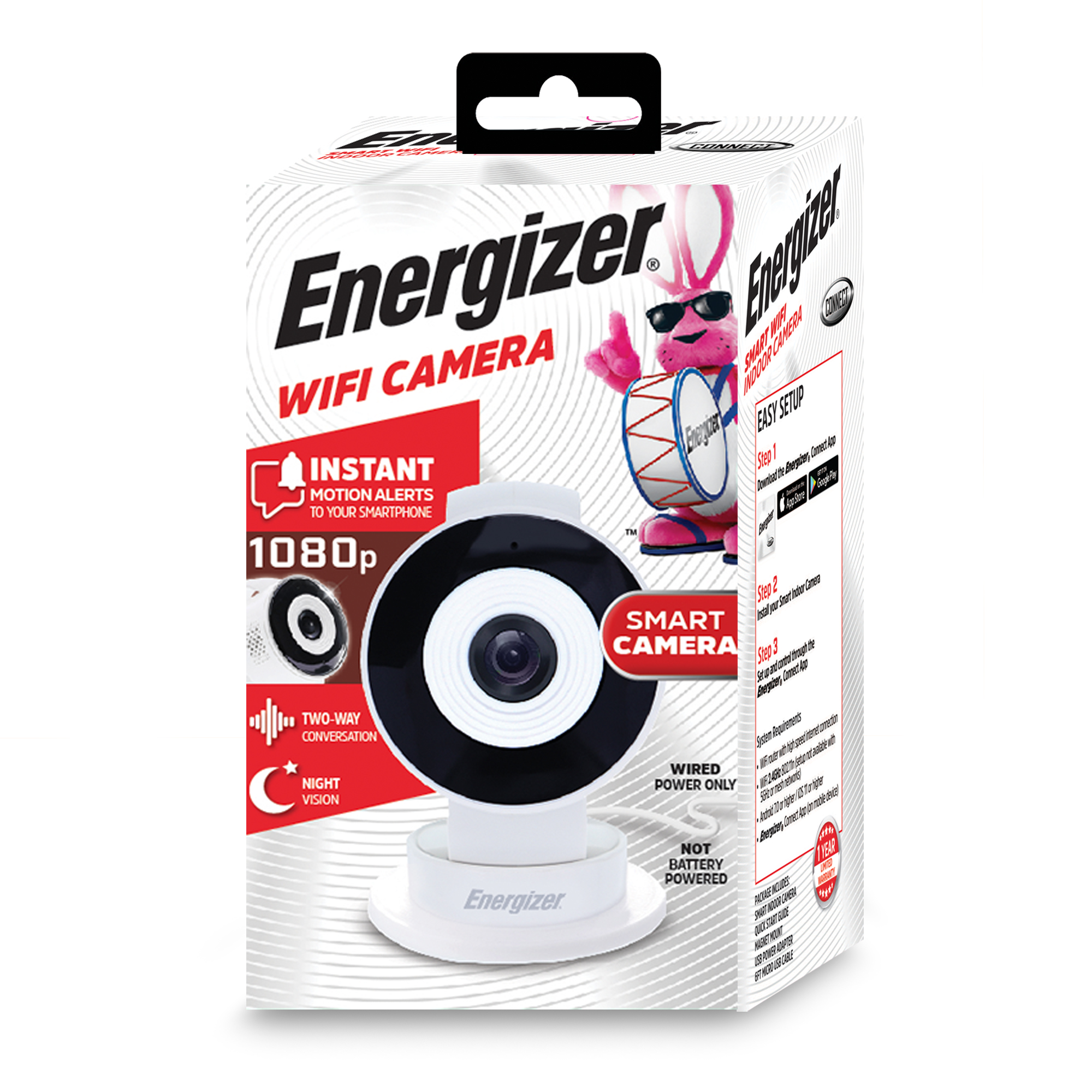 energizer smart wifi indoor camera