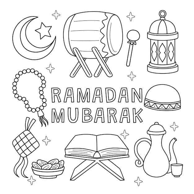 dibujos de ramadan para colorear