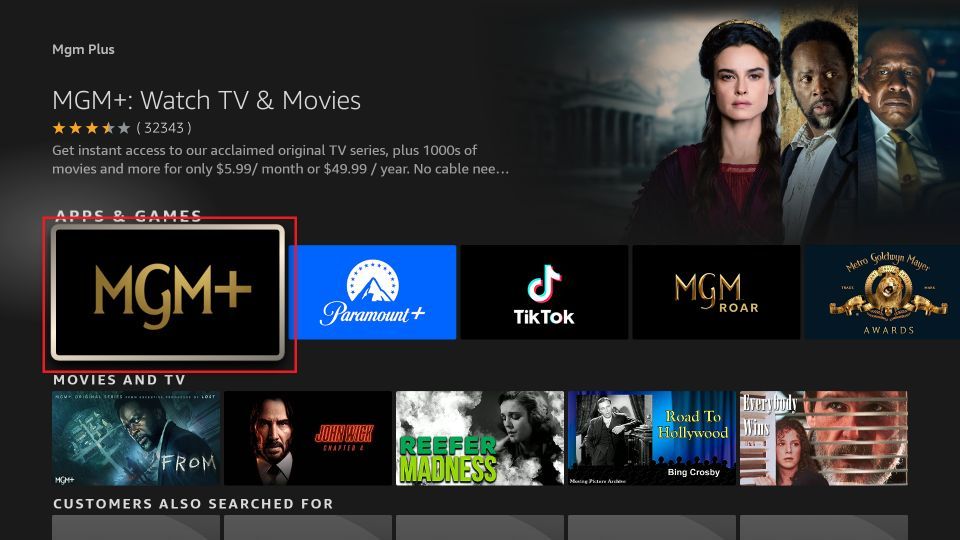 mgm plus apple tv