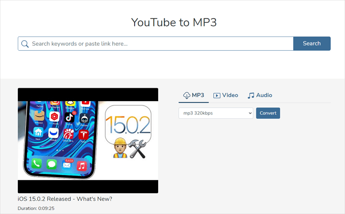 youtube to mp3 320 kbps