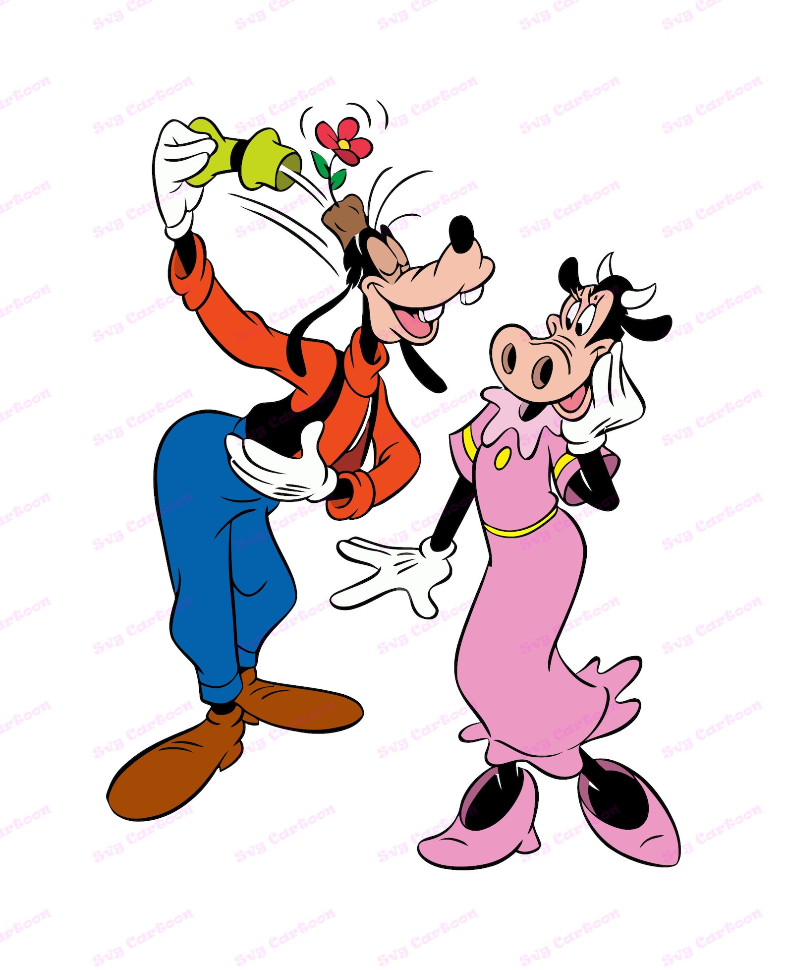 goofy and clarabelle cow
