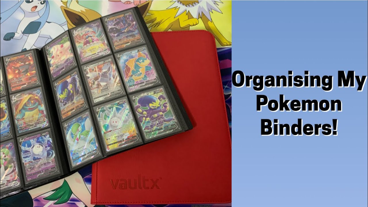 how to organise pokemon cards in binder