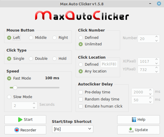 snap click auto clicker