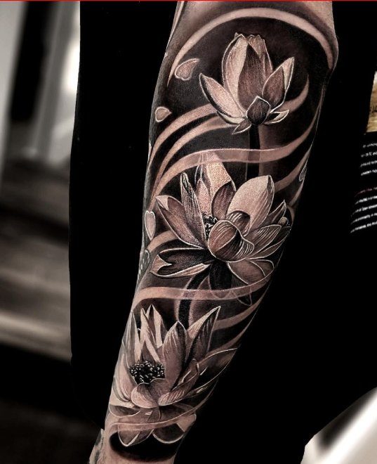 lotus tattoo for men