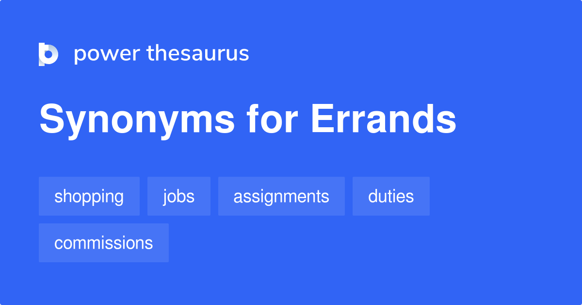 errands thesaurus