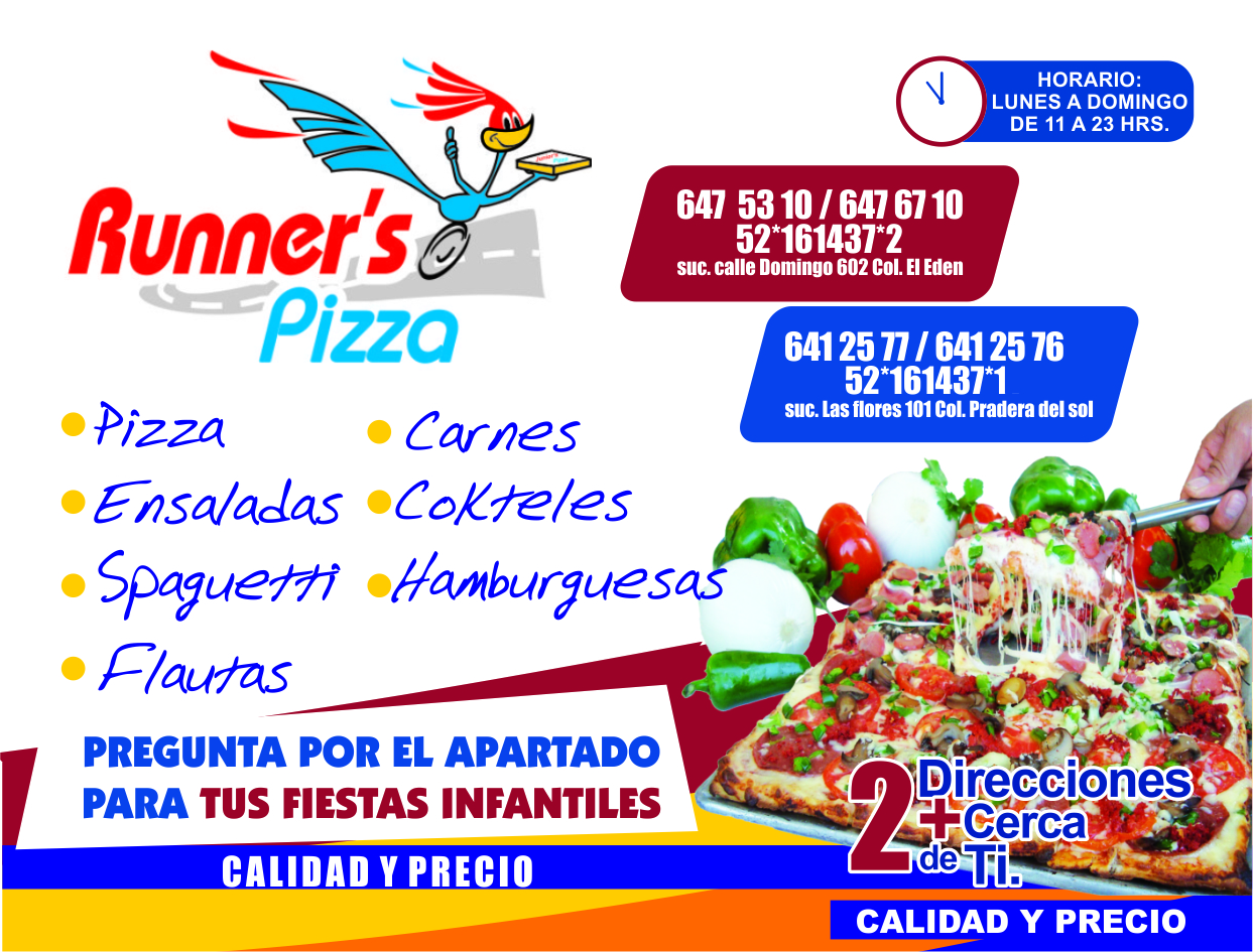 runners pizza salamanca
