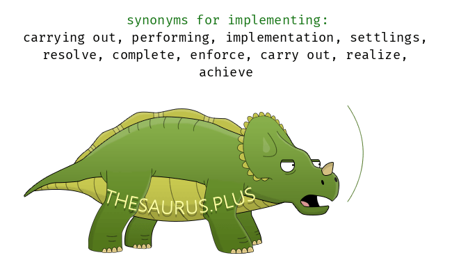 synonym of implementation