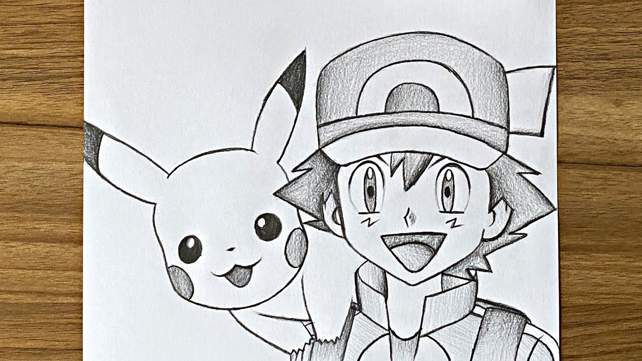 pikachu shading drawing