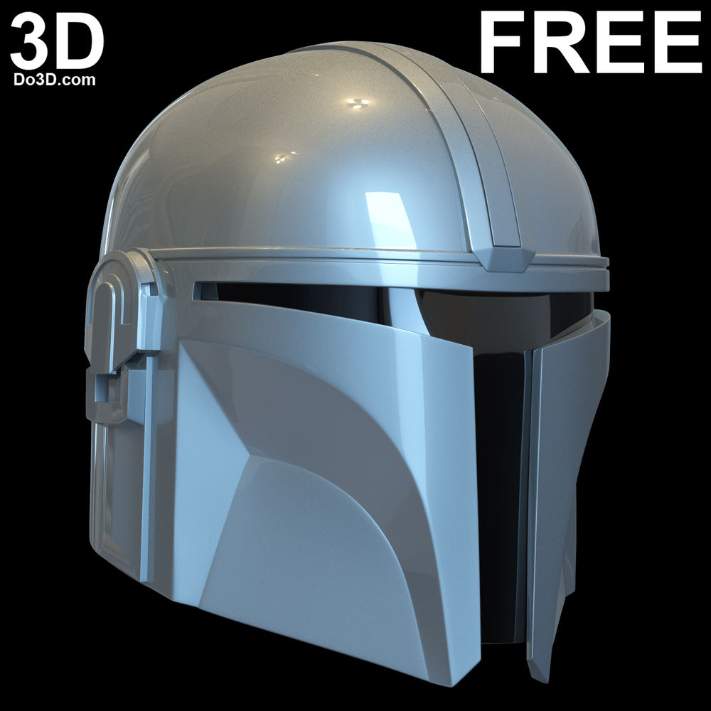 mando helmet 3d model