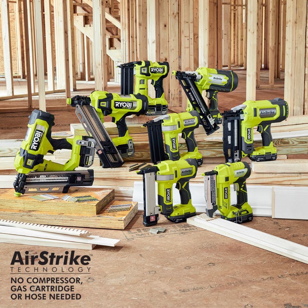 ryobi nail gun range