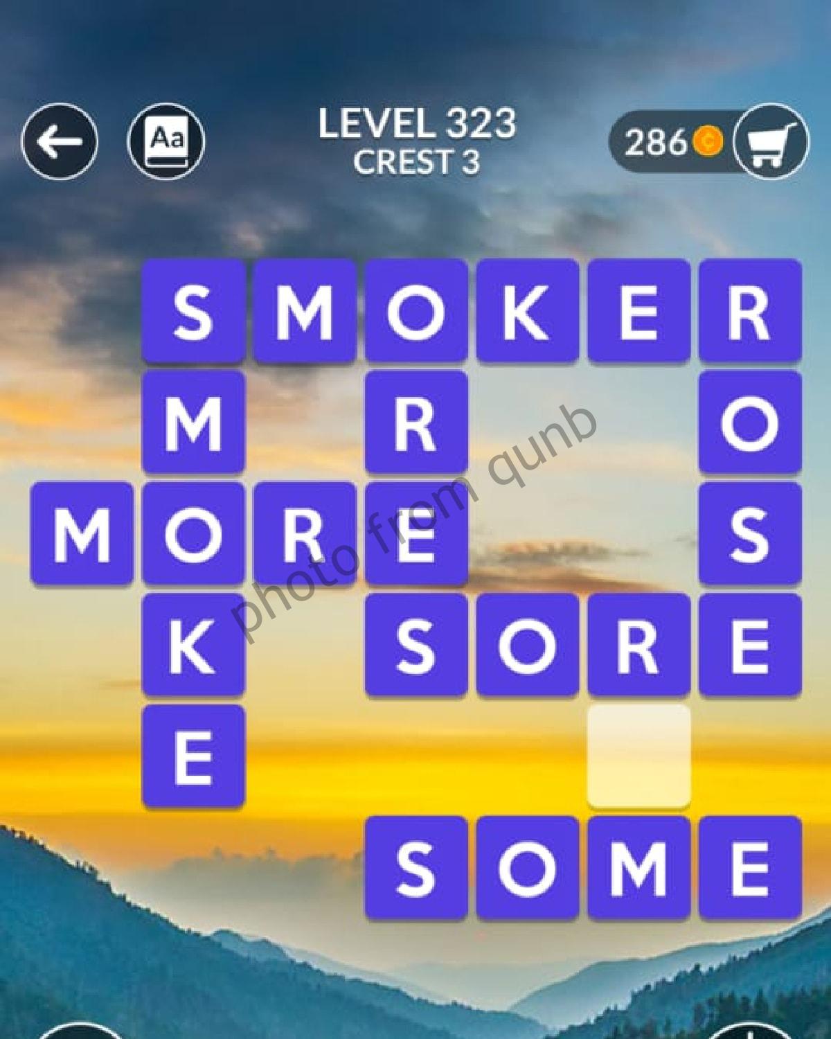 wordscapes puzzle 323