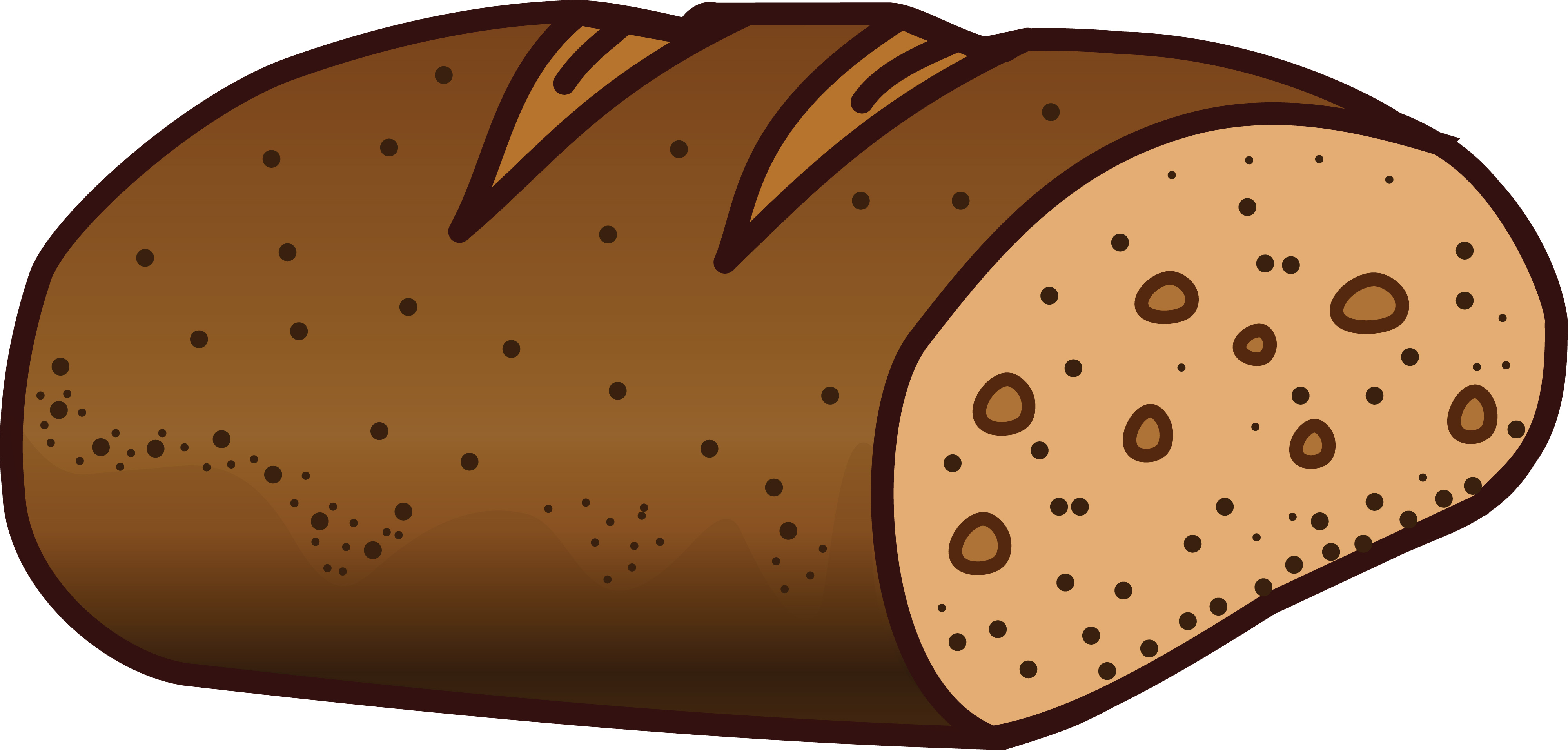 brown bread clipart