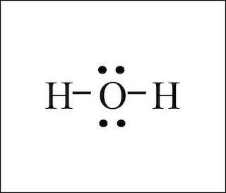 h2o dot structure