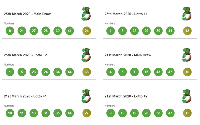 when is irish lotto drawn