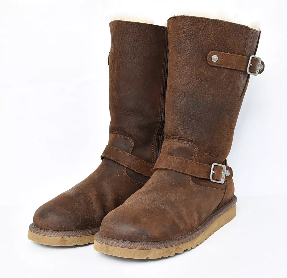 ugg boots leather brown