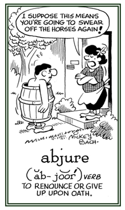 abjure definition