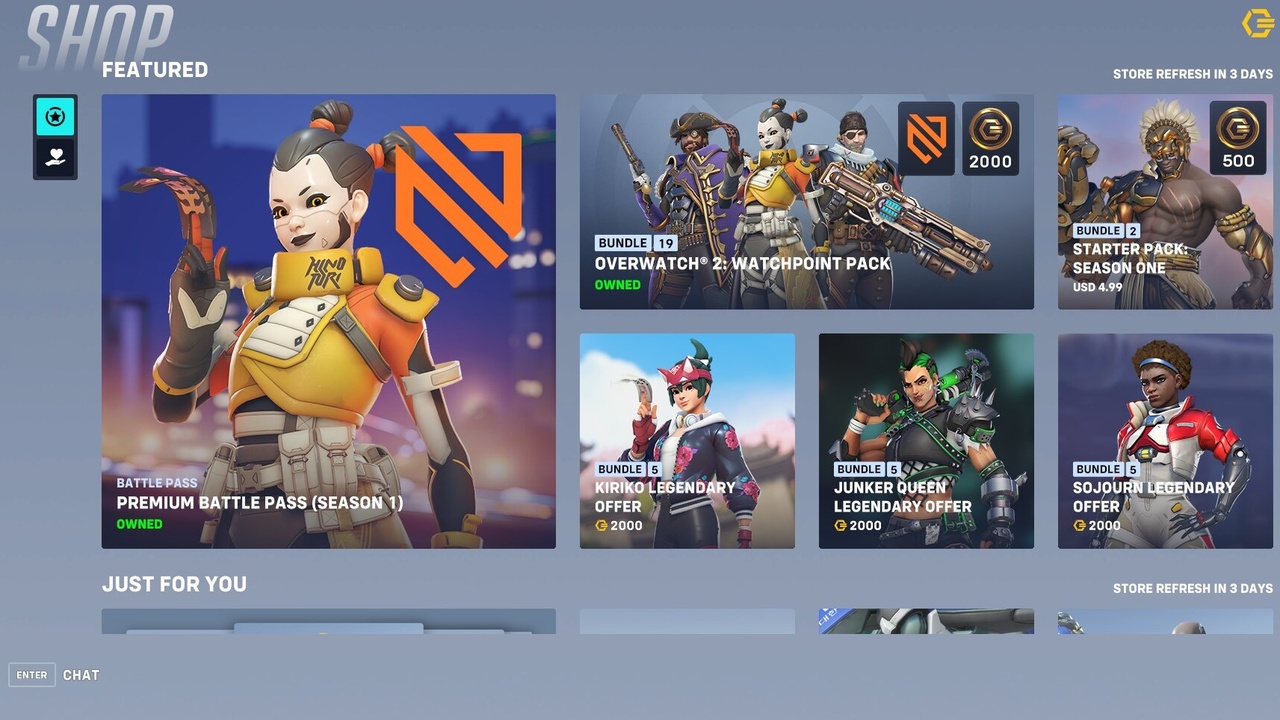 overwatch shop today