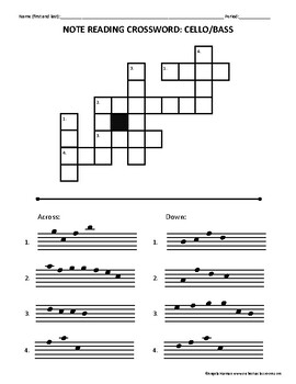 note crossword