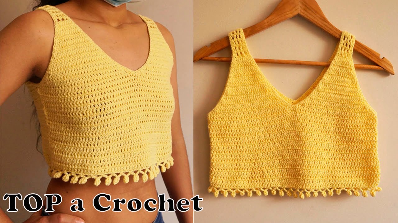 como hacer top de crochet