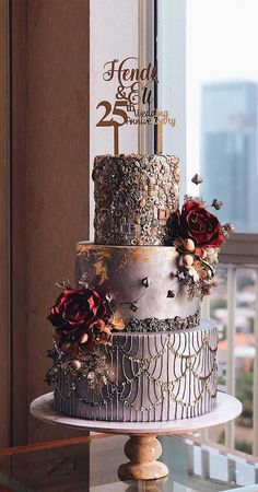 anniversary cake design pinterest