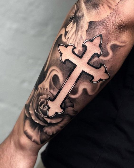 cross tattoos for men