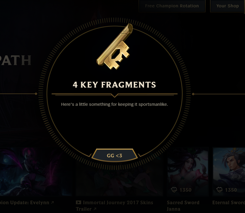 league of legends how to get key fragments fast