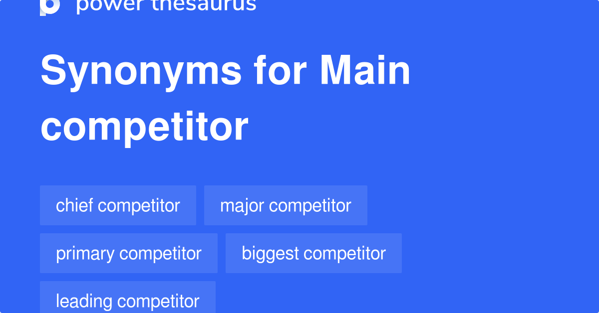 competitors synonym