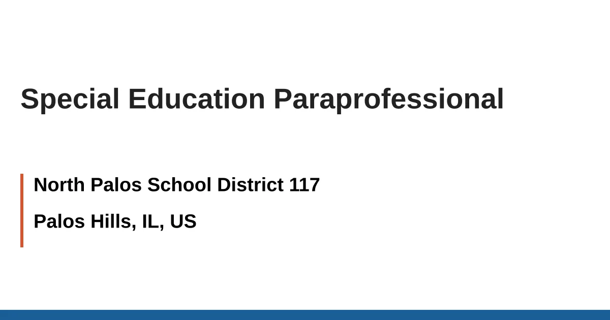 paraprofessional education salary illinois