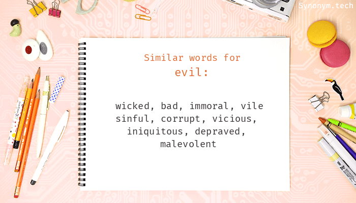 evil synonyms