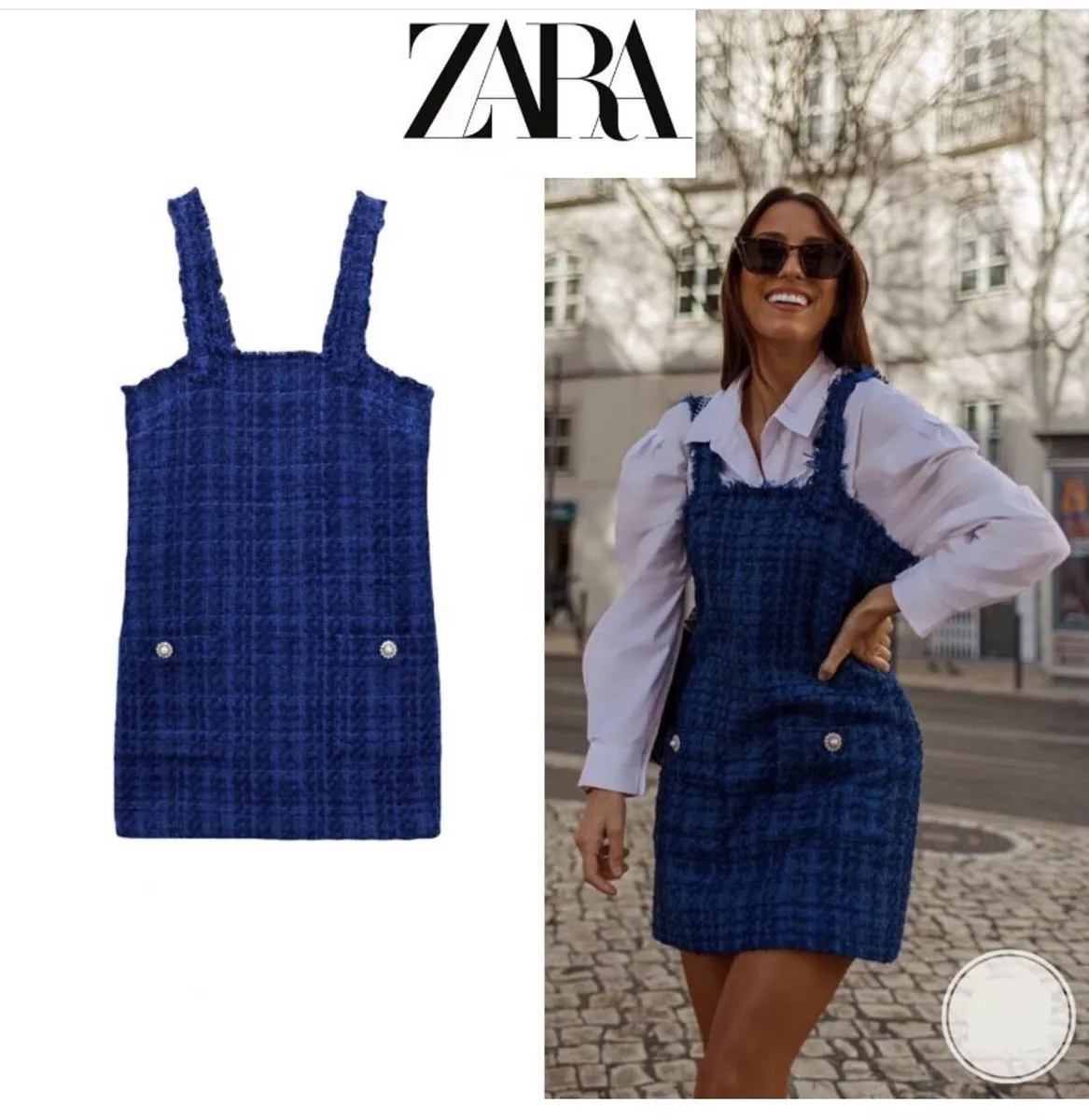 tweed zara dress