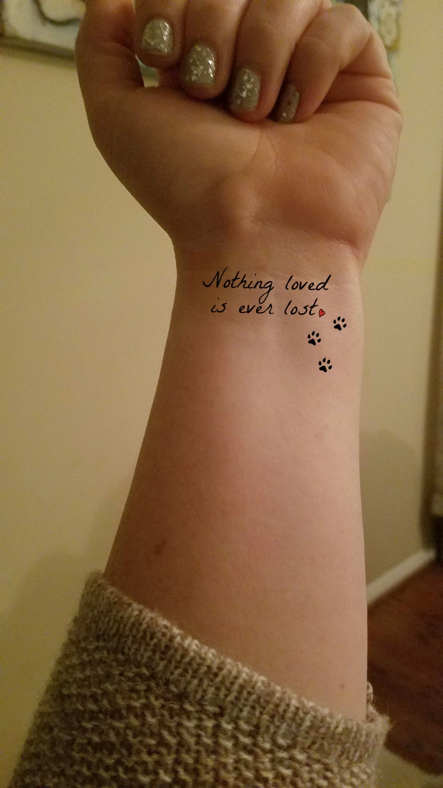 dog memorial tattoo