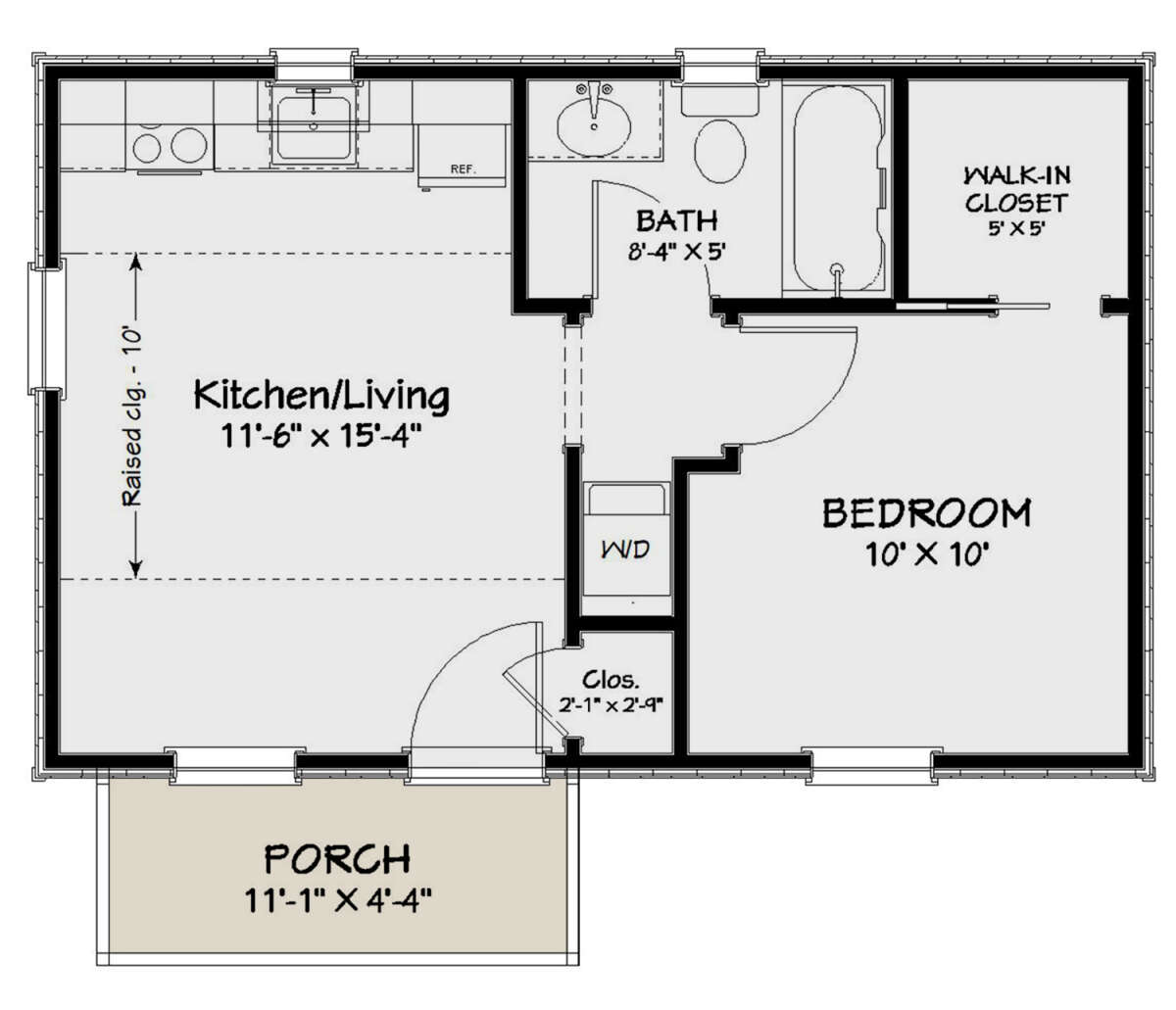 1 bedroom cabin plans