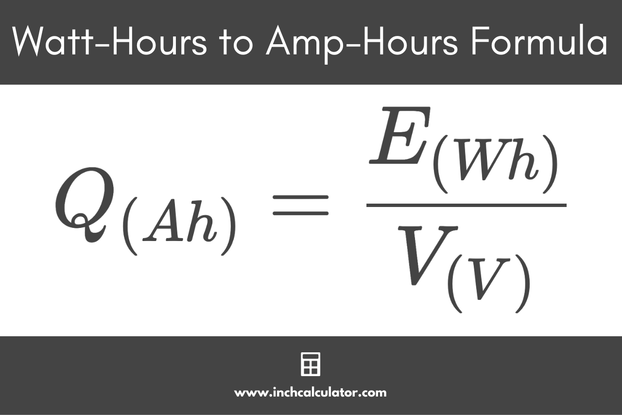 convert amp hours to watt hours