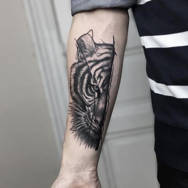 half face tattoo designs