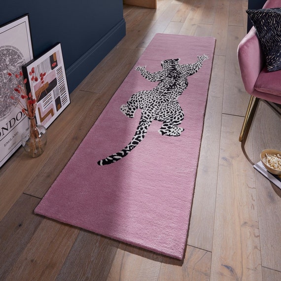 leopard print rug runner