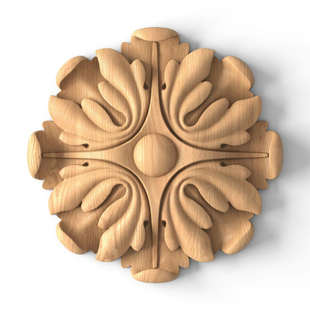 round wood rosettes