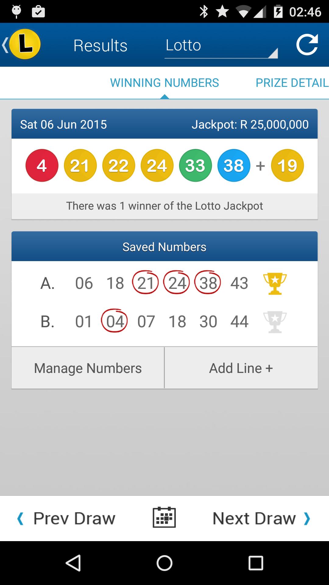 lotto powerball payouts