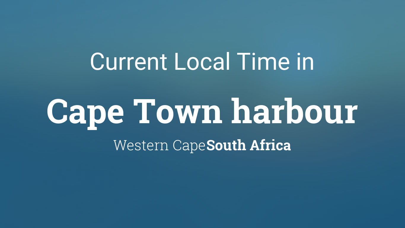 local time in cape town south africa