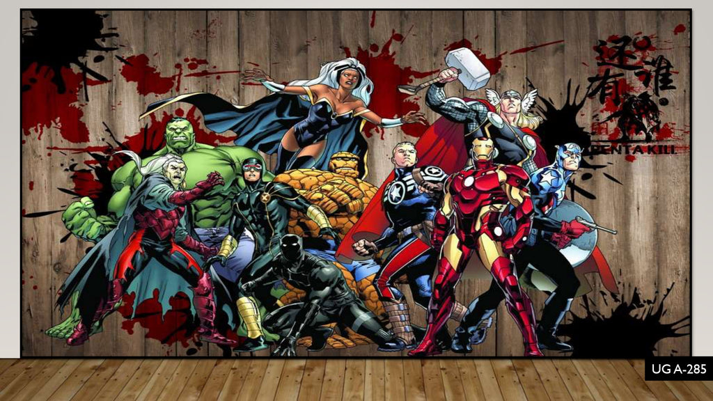avengers wall mural