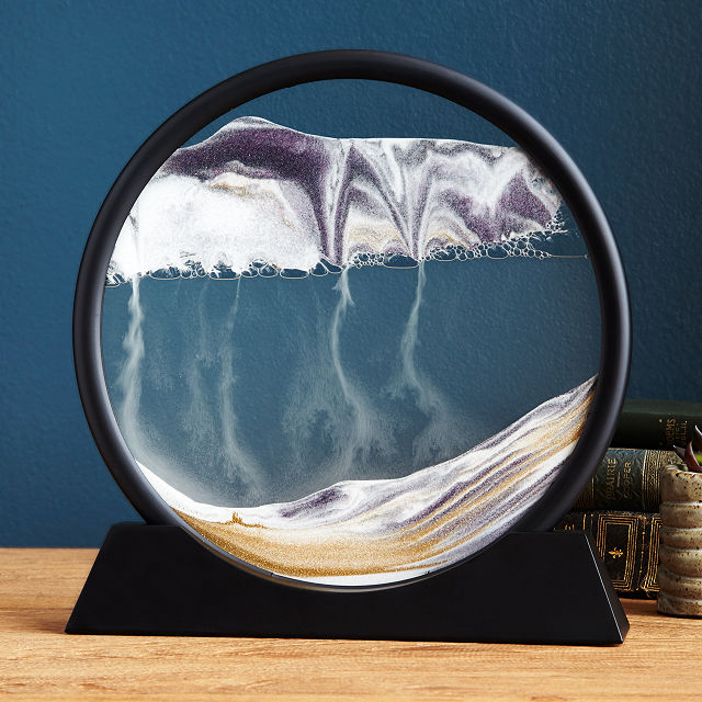 sand art in glass