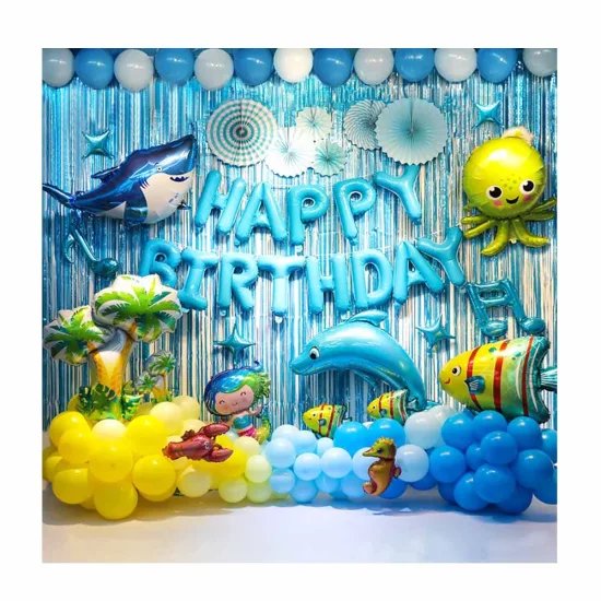 balloon decoration for baby boy birthday