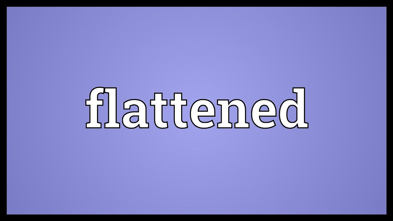 flattened meaning in urdu