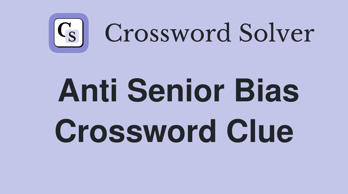 crossword clue bias