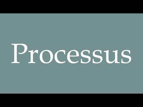 processus pronunciation