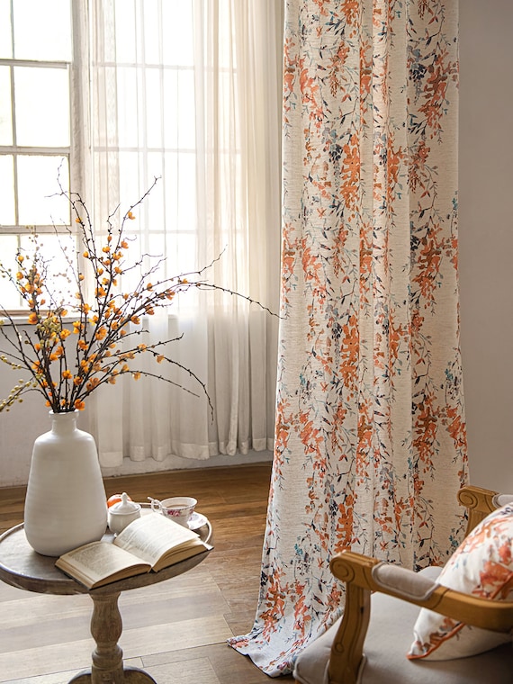 floral curtains for bedroom