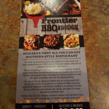 frontier bbq and smokehouse menu