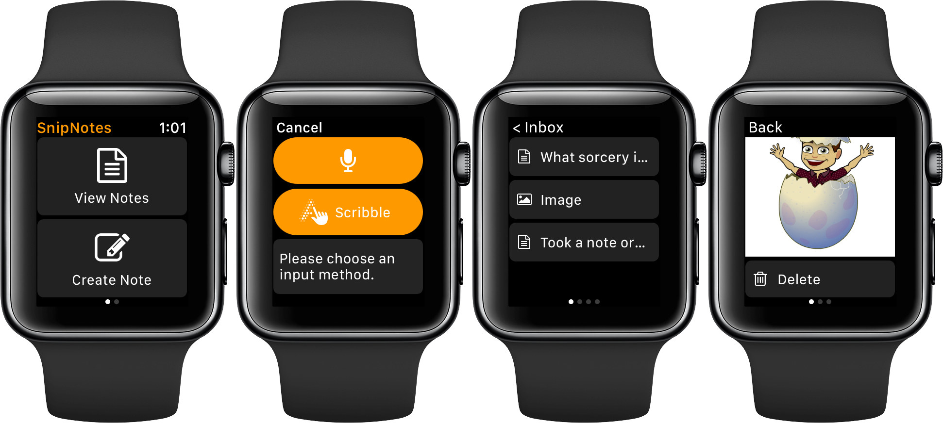 notes on apple watch