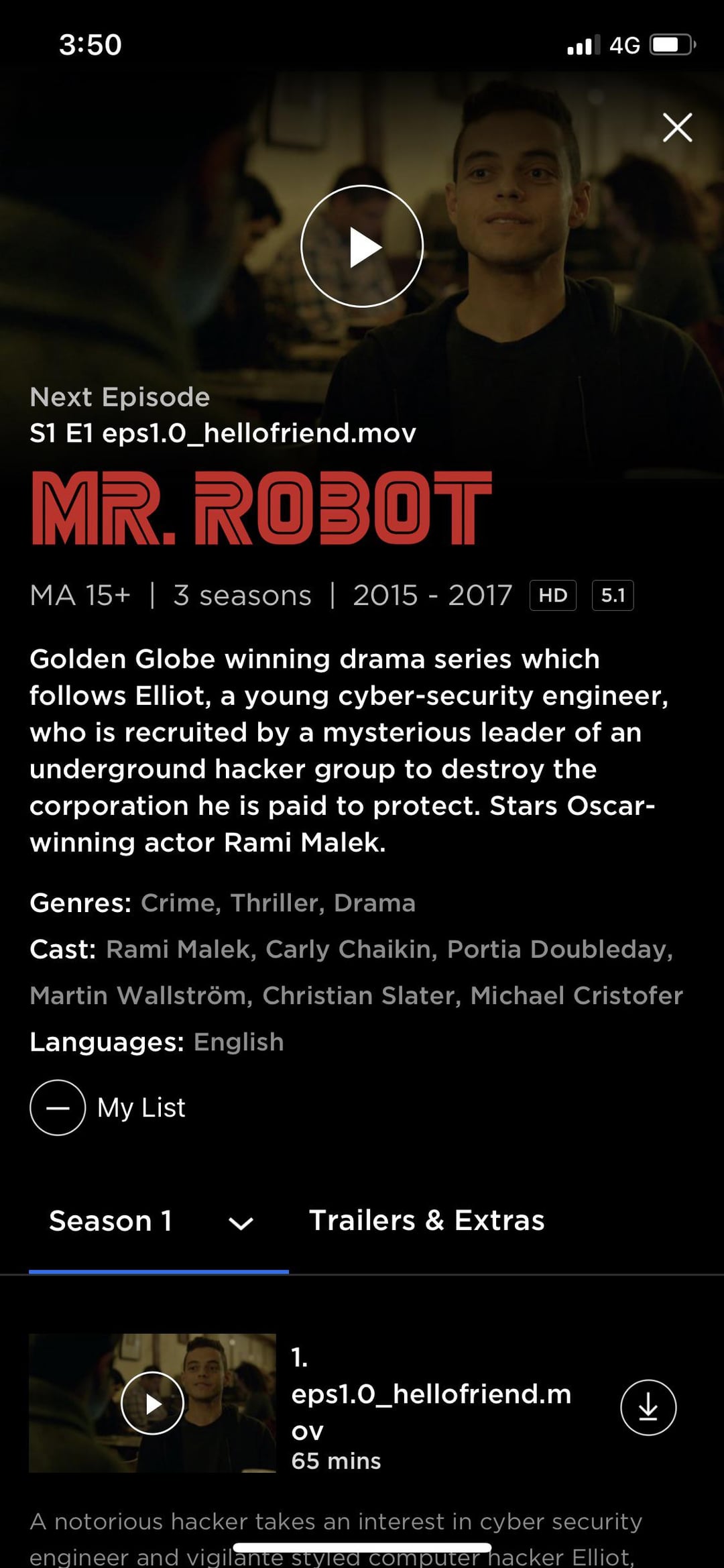 mr robot where to watch australia